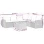 Set sofás de jardín 7 piezas y cojines ratán sintético beige by , Garden sets - Ref: Foro24-3257353, Price: 504,16 €, Discoun...