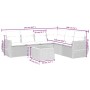 Set sofás de jardín 7 piezas y cojines ratán sintético beige by , Garden sets - Ref: Foro24-3257353, Price: 486,23 €, Discoun...