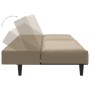 Sofá cama de 2 plazas cuero sintético color capuchino by , Sofas - Ref: Foro24-375950, Price: 243,71 €, Discount: %