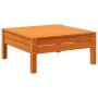 2-Sitzer Gartensofa mit Fußstütze Zirbenholz wachsbraun von , Modulare Sofas für den Außenbereich - Ref: Foro24-838023, Preis...