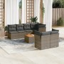 Set de sofás de jardín y cojines 8 piezas ratán sintético gris by , Garden sets - Ref: Foro24-3255850, Price: 469,95 €, Disco...