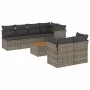 Gartensofa-Set und Kissen, 8-teilig, aus grauem Kunst-Rattan. von , Gartensets - Ref: Foro24-3255850, Preis: 478,14 €, Rabatt: %