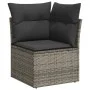 Gartenmöbel-Set, 6-teilig, mit grauen Polstern aus synthetischem Rattan. von , Gartensets - Ref: Foro24-3255878, Preis: 339,3...