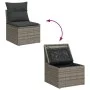 Gartenmöbel-Set, 6-teilig, mit grauen Polstern aus synthetischem Rattan. von , Gartensets - Ref: Foro24-3255878, Preis: 339,3...