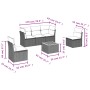 Gartenmöbel-Set, 6-teilig, mit grauen Polstern aus synthetischem Rattan. von , Gartensets - Ref: Foro24-3255878, Preis: 333,8...