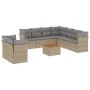 Juego de sofás jardín con cojines beige mezcla 11 pzas ratán PE by , Garden sets - Ref: Foro24-3256045, Price: 656,65 €, Disc...