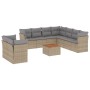 Juego de sofás jardín con cojines beige mezcla 11 pzas ratán PE by , Garden sets - Ref: Foro24-3256045, Price: 666,11 €, Disc...