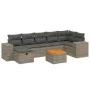 Set de sofás de jardín 8 pzas y cojines ratán sintético gris by , Garden sets - Ref: Foro24-3265183, Price: 486,63 €, Discoun...