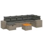 Set de sofás de jardín 8 pzas y cojines ratán sintético gris by , Garden sets - Ref: Foro24-3265183, Price: 478,52 €, Discoun...