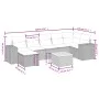 Set de sofás de jardín 8 pzas y cojines ratán sintético gris by , Garden sets - Ref: Foro24-3265183, Price: 486,63 €, Discoun...