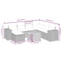 Gartensofagarnitur mit beigen Kissen, 8-teilig, aus PE-Rattan. von , Gartensets - Ref: Foro24-3265188, Preis: 525,45 €, Rabat...