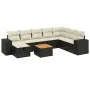 Set de sofás de jardín 8 piezas y cojines ratán sintético negro by , Garden sets - Ref: Foro24-3265207, Price: 524,03 €, Disc...