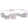 Set de sofás de jardín 8 piezas y cojines ratán sintético negro by , Garden sets - Ref: Foro24-3265207, Price: 524,03 €, Disc...