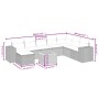 Set de sofás de jardín 8 piezas y cojines ratán sintético negro by , Garden sets - Ref: Foro24-3265207, Price: 489,59 €, Disc...