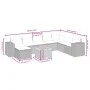 Set de muebles de jardín 9 pzas y cojines ratán sintético gris de , Conjuntos de jardín - Ref: Foro24-3265211, Precio: 547,31...