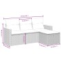 Juego de sofás jardín 4 pzas con cojines ratán sintético negro by , Garden sets - Ref: Foro24-3265270, Price: 228,65 €, Disco...