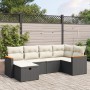 Set de sofás de jardín 6 piezas y cojines ratán sintético negro de , Conjuntos de jardín - Ref: Foro24-3265298, Precio: 347,1...