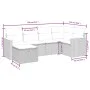 Gartenmöbel-Set, 6-teilig, mit grauen Polstern aus synthetischem Rattan. von , Gartensets - Ref: Foro24-3265302, Preis: 357,9...