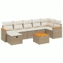 Juego de sofás de jardín con cojines beige 8 pzas ratán PE by , Garden sets - Ref: Foro24-3265321, Price: 487,19 €, Discount: %