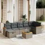 Set de sofás de jardín 8 pzas y cojines ratán sintético gris by , Garden sets - Ref: Foro24-3265323, Price: 446,44 €, Discoun...
