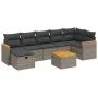 Set de sofás de jardín 8 pzas y cojines ratán sintético gris by , Garden sets - Ref: Foro24-3265323, Price: 446,44 €, Discoun...