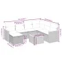 Gartensofagarnitur mit beigen Kissen, 8-teilig, aus PE-Rattan. von , Gartensets - Ref: Foro24-3265335, Preis: 516,40 €, Rabat...