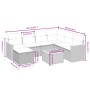 Juego de sofás de jardín con cojines beige 8 pzas ratán PE by , Garden sets - Ref: Foro24-3265335, Price: 487,19 €, Discount: %