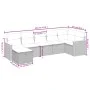 Set sofás de jardín 7 piezas y cojines ratán sintético beige by , Garden sets - Ref: Foro24-3265314, Price: 468,45 €, Discoun...