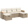 Juego de sofás jardín con cojines 6 pzas ratán sintético beige by , Garden sets - Ref: Foro24-3265342, Price: 363,42 €, Disco...