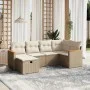 Juego de sofás jardín con cojines 6 pzas ratán sintético beige de , Conjuntos de jardín - Ref: Foro24-3265300, Precio: 433,71...