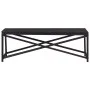 Schwarze Gartenbank aus synthetischem Rattan, 120 cm von vidaXL, Gartenbänke - Ref: Foro24-46210, Preis: 65,26 €, Rabatt: %