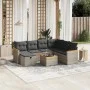 Set de sofás de jardín 8 pzas y cojines ratán sintético gris by , Garden sets - Ref: Foro24-3265337, Price: 446,44 €, Discoun...