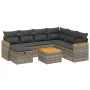 Set de sofás de jardín 8 pzas y cojines ratán sintético gris by , Garden sets - Ref: Foro24-3265337, Price: 446,44 €, Discoun...
