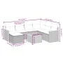 Set de sofás de jardín 8 pzas y cojines ratán sintético gris by , Garden sets - Ref: Foro24-3265337, Price: 446,44 €, Discoun...