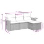 Gartensitzgruppe mit beigen Kissen, 4-teilig, aus PE-Rattan-Mischung. von , Gartensets - Ref: Foro24-3265490, Preis: 260,40 €...