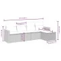 Gartensofa-Set mit beigen Kissen, 5-teilig, aus PE-Rattan-Mischung. von , Gartensets - Ref: Foro24-3265287, Preis: 294,21 €, ...