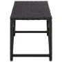 Schwarze Gartenbank aus synthetischem Rattan, 120 cm von vidaXL, Gartenbänke - Ref: Foro24-46210, Preis: 65,26 €, Rabatt: %