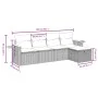 Gartensofa-Set mit 5-teiligen Kissen aus synthetischem Rattan in Beige. von , Gartensets - Ref: Foro24-3265503, Preis: 386,86...