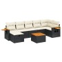 Set de sofás de jardín 8 piezas y cojines ratán sintético negro by , Garden sets - Ref: Foro24-3265536, Price: 450,01 €, Disc...
