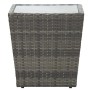 Couchtisch aus PE-Rattan und grauem Hartglas, 41,5 x 41,5 x 43 cm von vidaXL, Gartentische - Ref: Foro24-46196, Preis: 54,40 ...