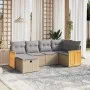 Juego de sofás jardín con cojines beige mezcla 6 pzas ratán PE by , Garden sets - Ref: Foro24-3265735, Price: 397,13 €, Disco...