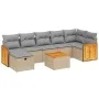 Juego de sofás jardín con cojines beige mezcla 8 pzas ratán PE by , Garden sets - Ref: Foro24-3265756, Price: 500,35 €, Disco...