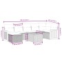Gartensofa-Set mit 8-teiligen beigen Kissen aus PE-Rattan-Mischung. von , Gartensets - Ref: Foro24-3265756, Preis: 473,19 €, ...