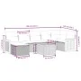 Gartensofa-Set mit 8-teiligen beigen Kissen aus PE-Rattan-Mischung. von , Gartensets - Ref: Foro24-3265756, Preis: 499,83 €, ...