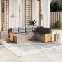 Juego de sofás jardín con cojines beige mezcla 7 pzas ratán PE by , Garden sets - Ref: Foro24-3265763, Price: 454,79 €, Disco...