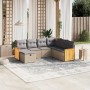 Juego de sofás jardín con cojines beige mezcla 7 pzas ratán PE by , Garden sets - Ref: Foro24-3265763, Price: 430,05 €, Disco...