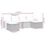 Juego de sofás jardín con cojines beige mezcla 6 pzas ratán PE by , Garden sets - Ref: Foro24-3265777, Price: 370,02 €, Disco...