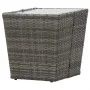 Couchtisch aus PE-Rattan und grauem Hartglas, 41,5 x 41,5 x 43 cm von vidaXL, Gartentische - Ref: Foro24-46196, Preis: 56,99 ...