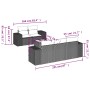 Set de sofás de jardín 6 piezas y cojines ratán sintético negro by , Modular outdoor sofas - Ref: Foro24-3222295, Price: 391,...