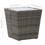 Couchtisch aus PE-Rattan und grauem Hartglas, 41,5 x 41,5 x 43 cm von vidaXL, Gartentische - Ref: Foro24-46196, Preis: 54,40 ...